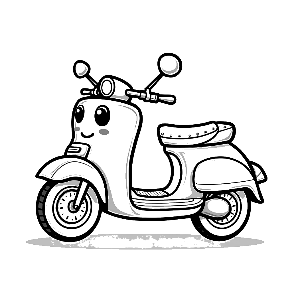 Motorcycle Coloring Page