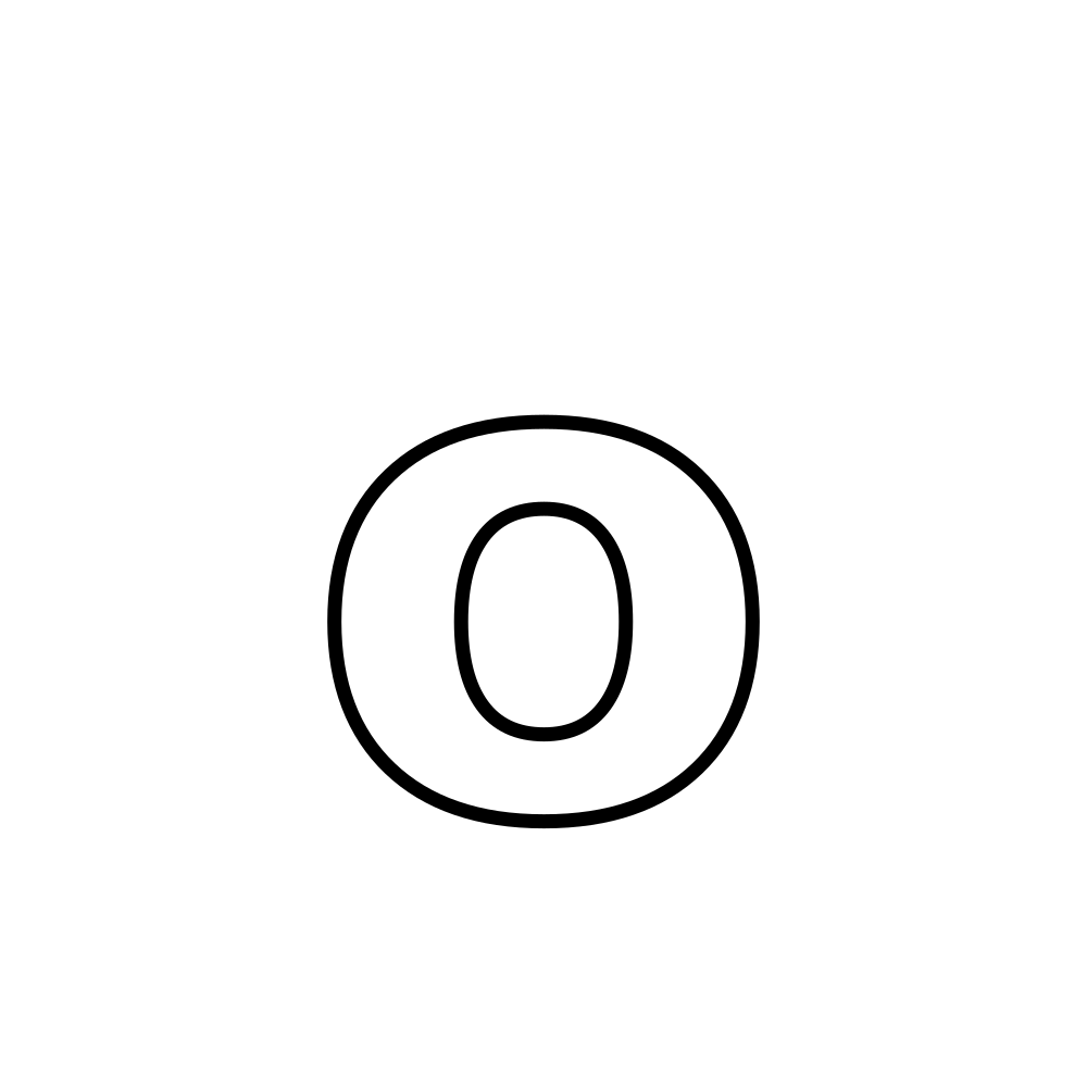 Lowercase o