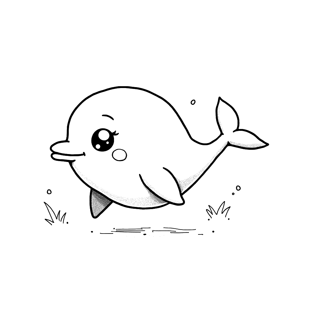 Dolphin Coloring Page