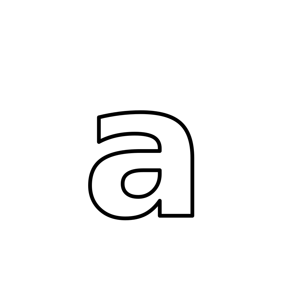 Lowercase a