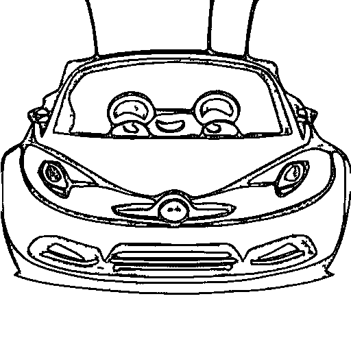 A rally car Coloring Page