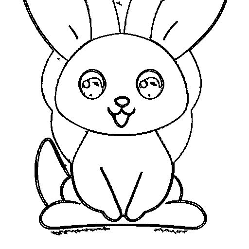 Bunny rabbit Coloring Page