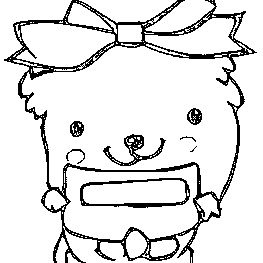 A gift box with a bow Coloring Page