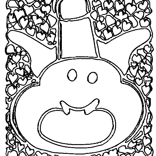 A rocket with a smile Coloring Page