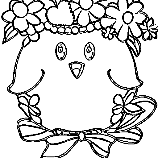 A paint palette and brush Coloring Page