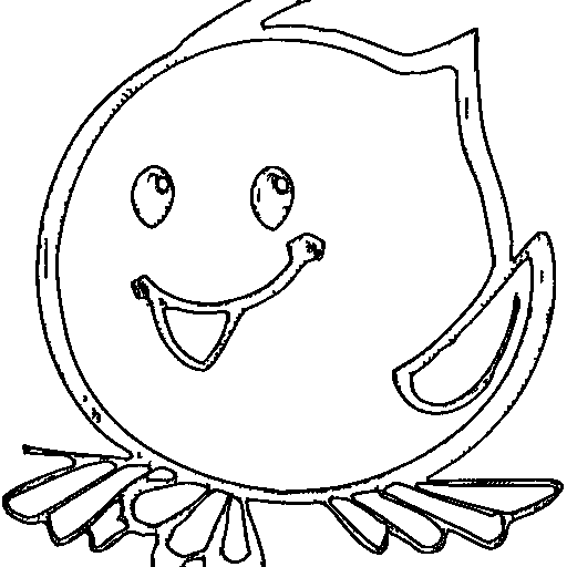 A robin bird Coloring Page