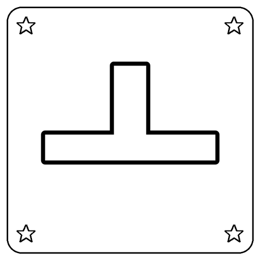 Hangul ㅗ Coloring Page