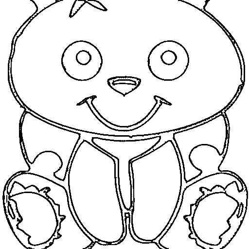 A panda Coloring Page