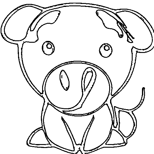 Baby cow Coloring Page
