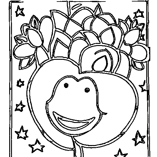 A tulip Coloring Page