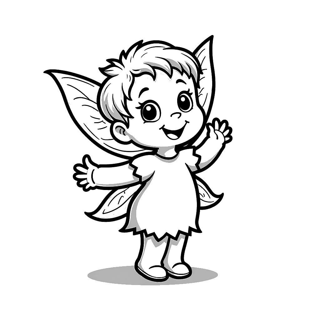 Fairy Coloring Page