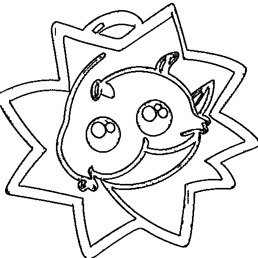 A star character Coloring Page