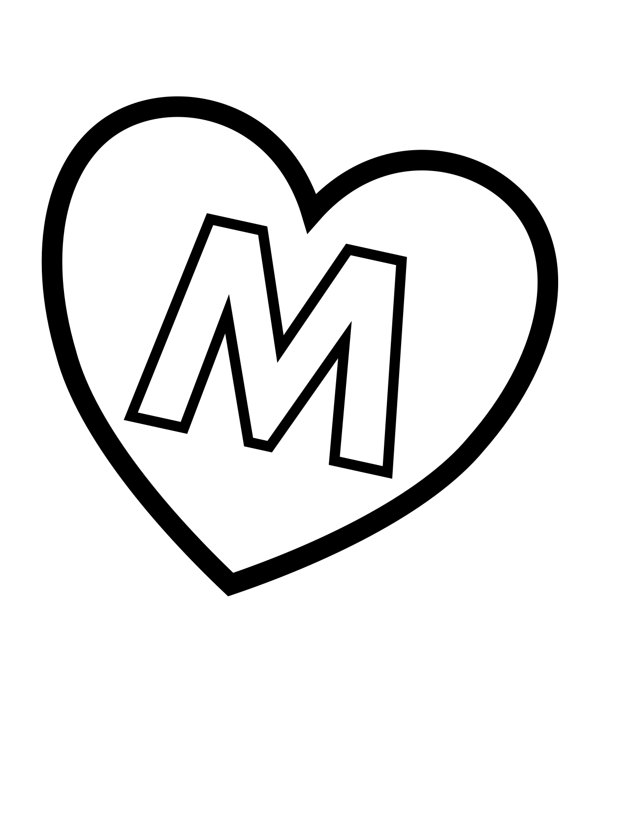 Valentine coloring page 18