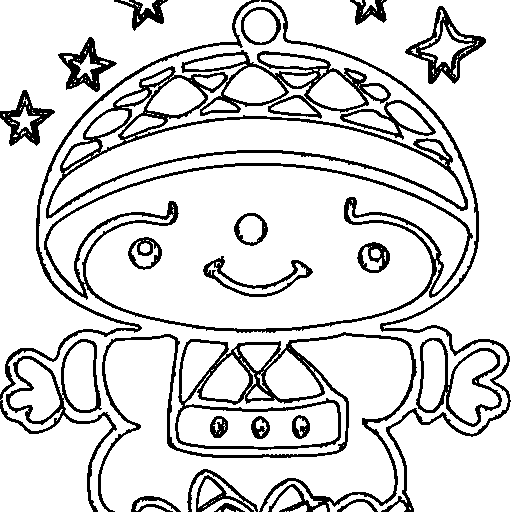 Alien in a UFO Coloring Page