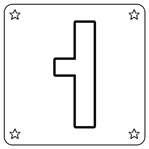 Hangul ㅓ Coloring Page