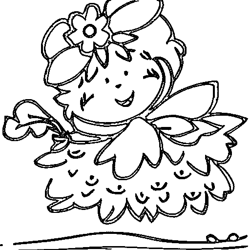 A flower fairy Coloring Page