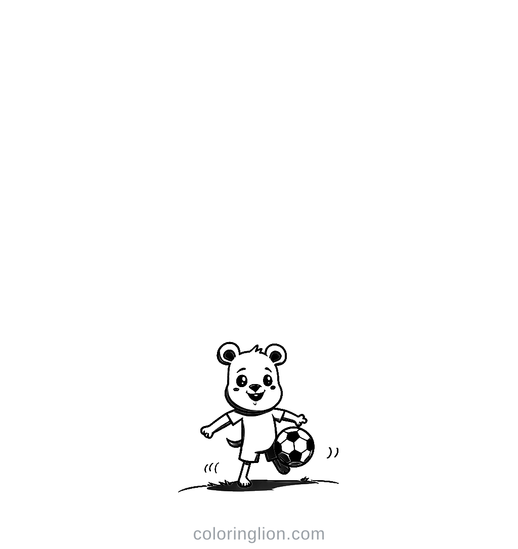 Animal Mascot Coloring Page