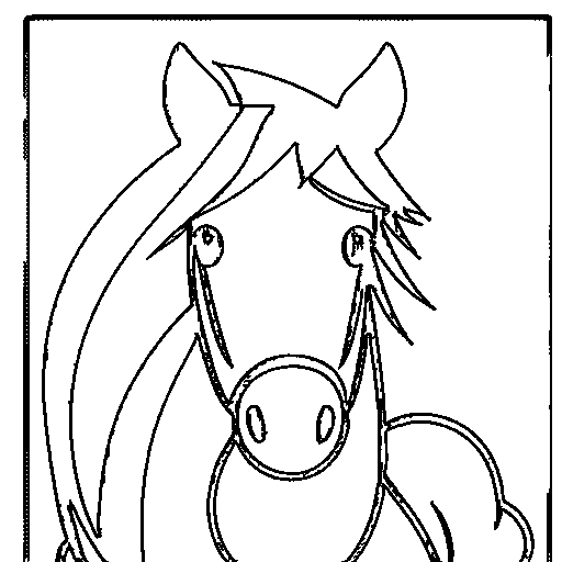 A horse pony Coloring Page