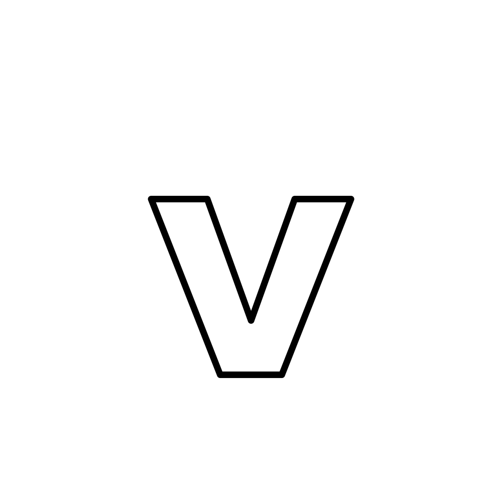 Lowercase v