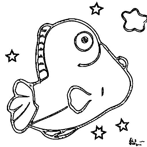 A clownfish Coloring Page