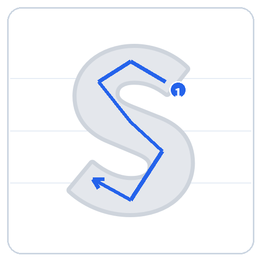 Trace Letter S