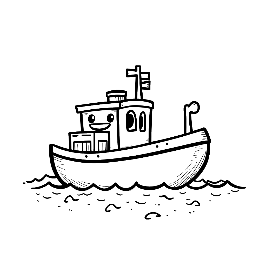 Ship Coloring Page