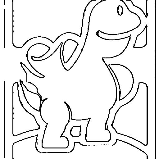A long-neck dinosaur Coloring Page