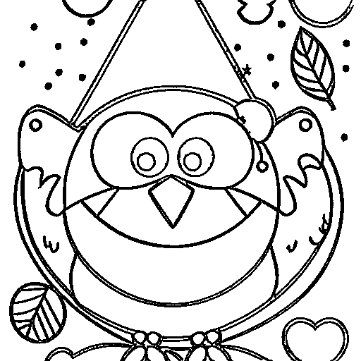 A robin bird Coloring Page