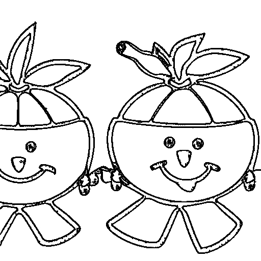 A bunch of cherries Coloring Page