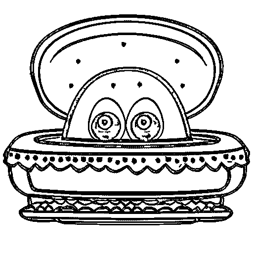 UFO Alien Coloring Page