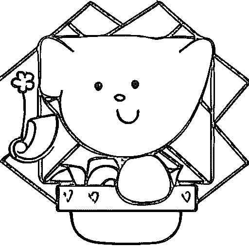 Triangle character Coloring Page