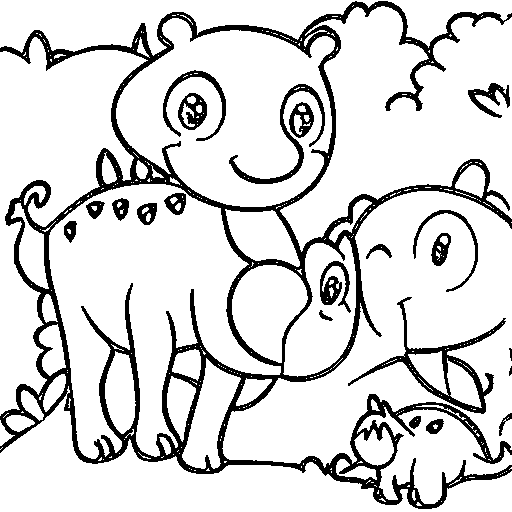 A stegosaurus Coloring Page
