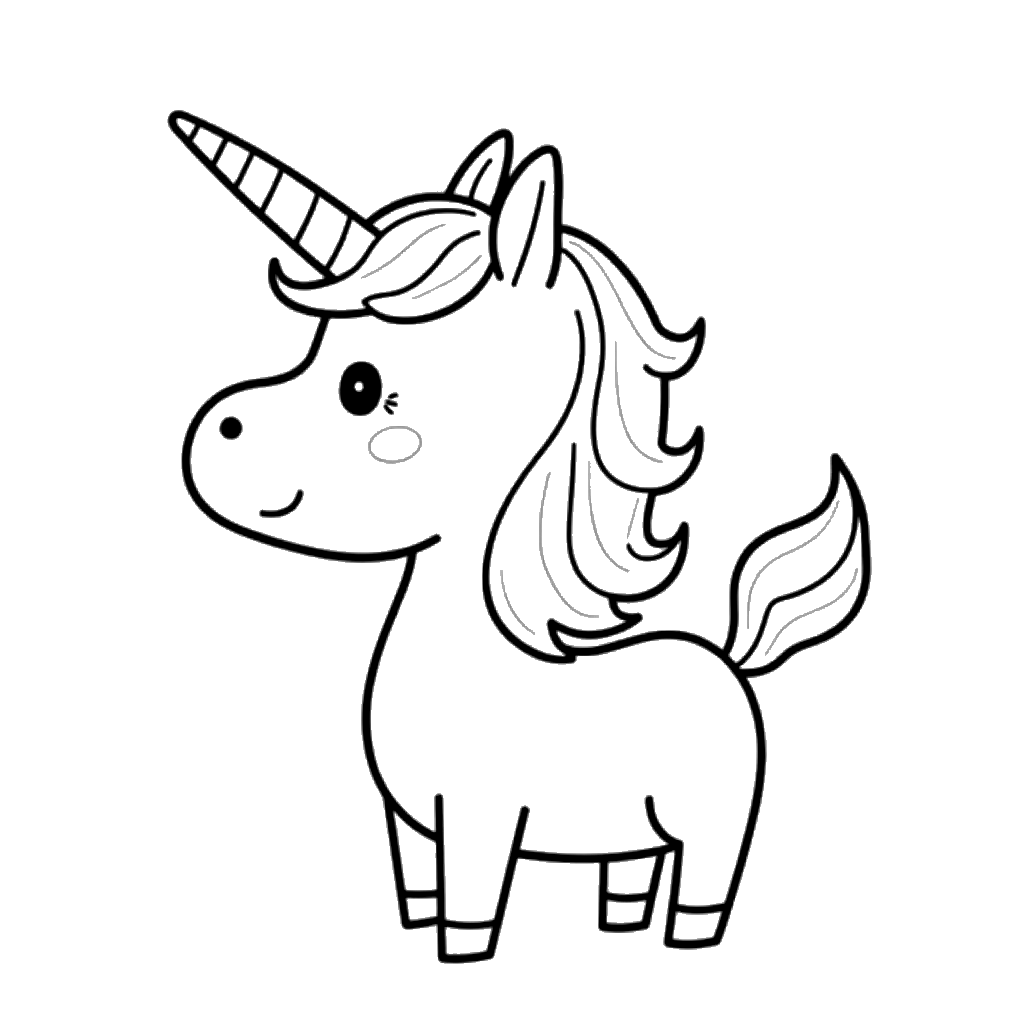 Unicorn Coloring Page