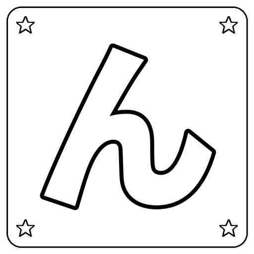 Hiragana ん Coloring Page
