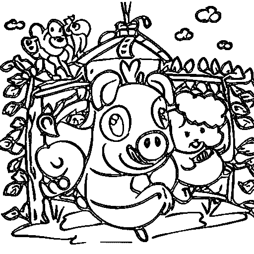Little pig Coloring Page