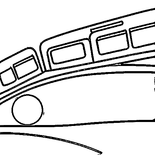 A colorful toy train Coloring Page
