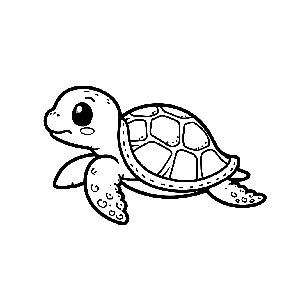 Sea Turtle Coloring Page