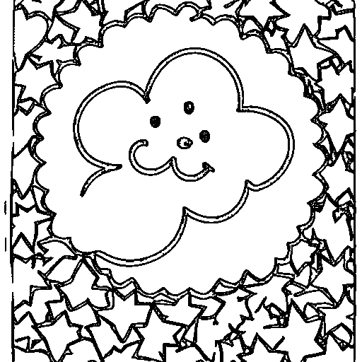 A star character Coloring Page