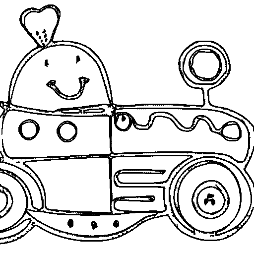 A tiny racing car zooming fast Coloring Page