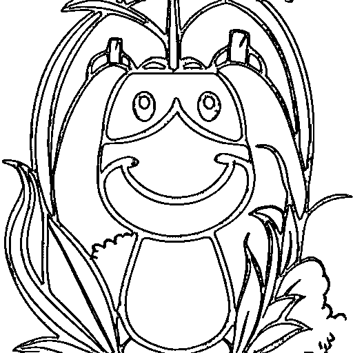 A corn Coloring Page