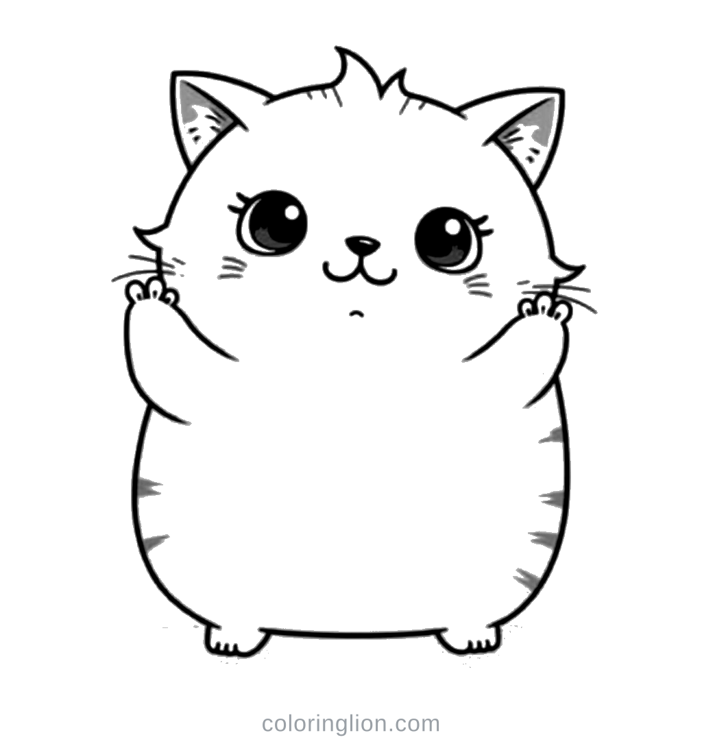 Grumpy Cat Coloring Page