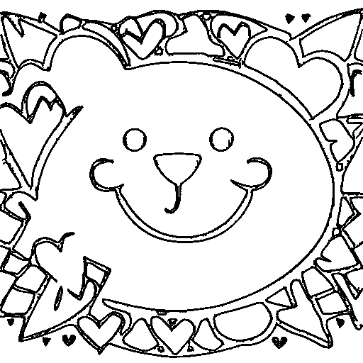 A paint palette and brush Coloring Page