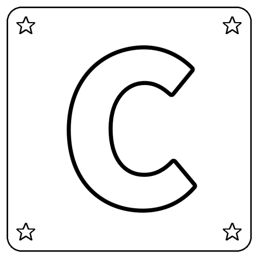 Letter C Coloring Page