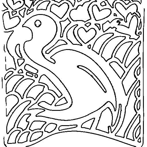 A flamingo Coloring Page
