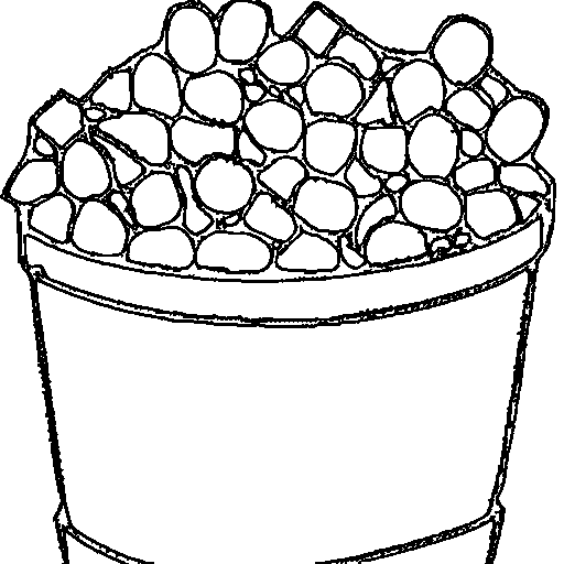 A candy bucket Coloring Page