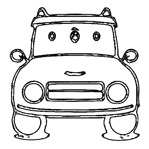 Little pickup truck Coloring Page