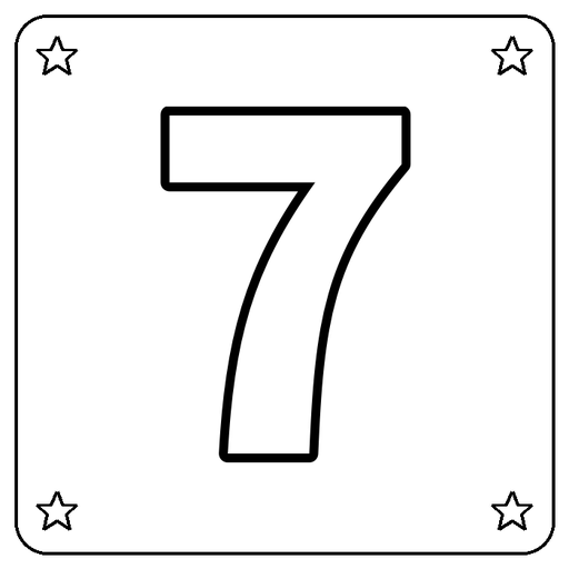 Number 7 Coloring Page