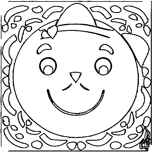 A basket of easter eggs Coloring Page