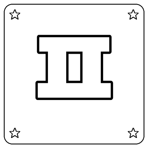 Hangul ㅍ Coloring Page