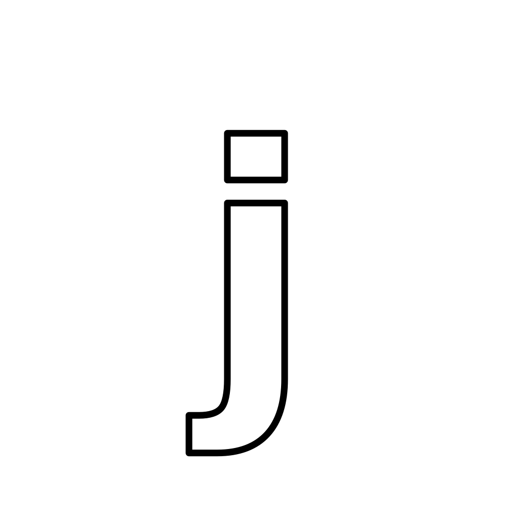 Lowercase j